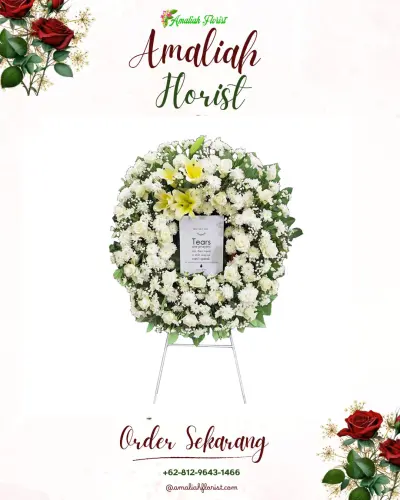 Krans Bunga Duka Cita di Pejeng Kelod